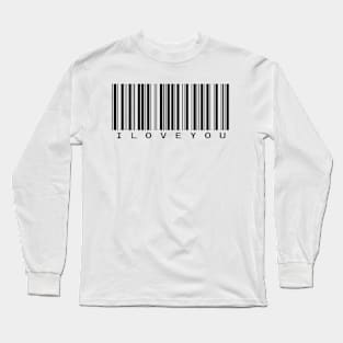 I love you barcode Long Sleeve T-Shirt